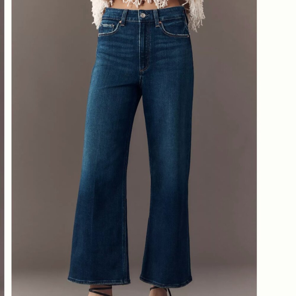 PAIGE Anessa High-Rise Crop Wide-Leg Jeans